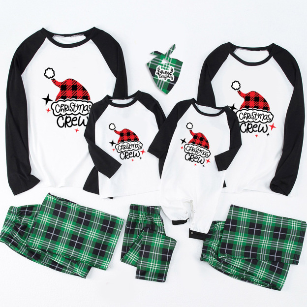Star Christmas Crew Family Matching Pajamas
