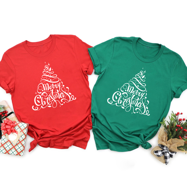 Merry Christmas Tree Family Matching Shirt