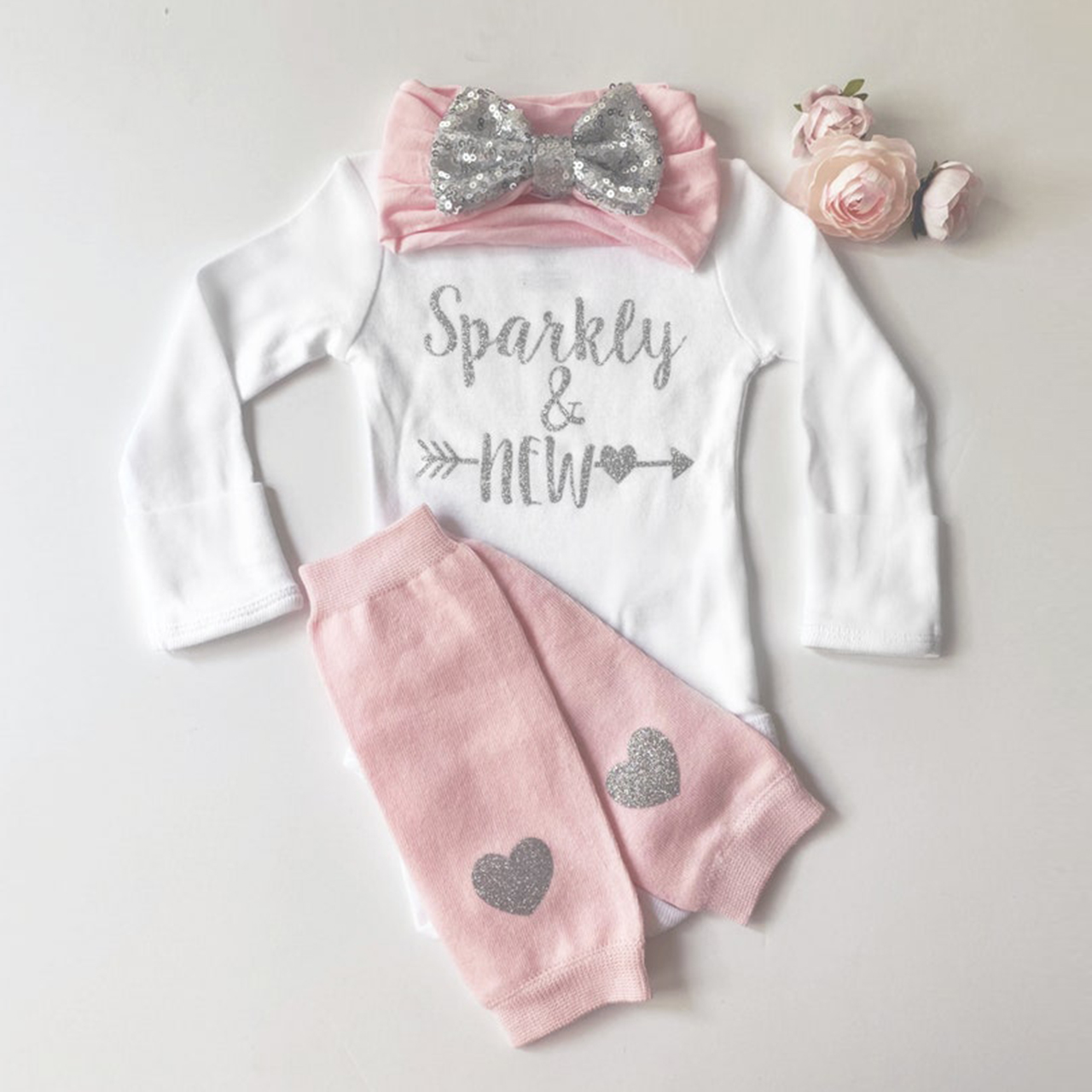 Newborn Babygirl Coming Home Outfit Set