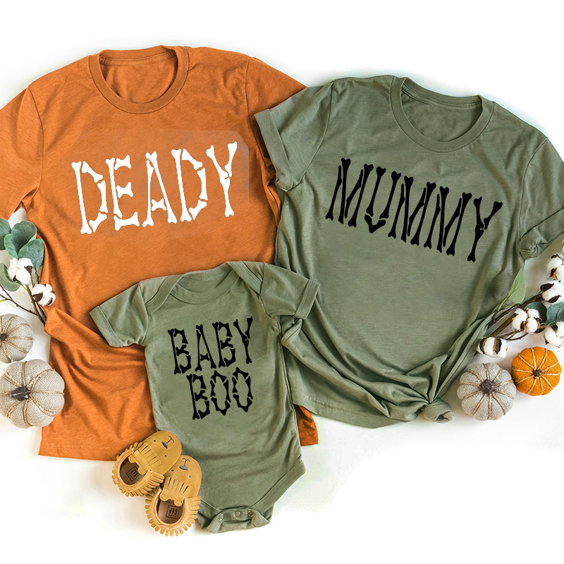 Halloween Skeleton Bones Family Matching Shirt 