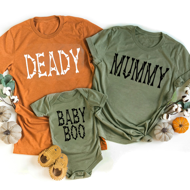 Halloween Skeleton Bones Family Matching Shirt 