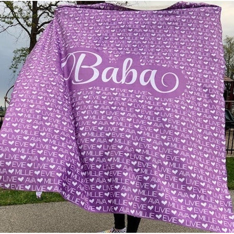 Personalized Grandparent Blanket