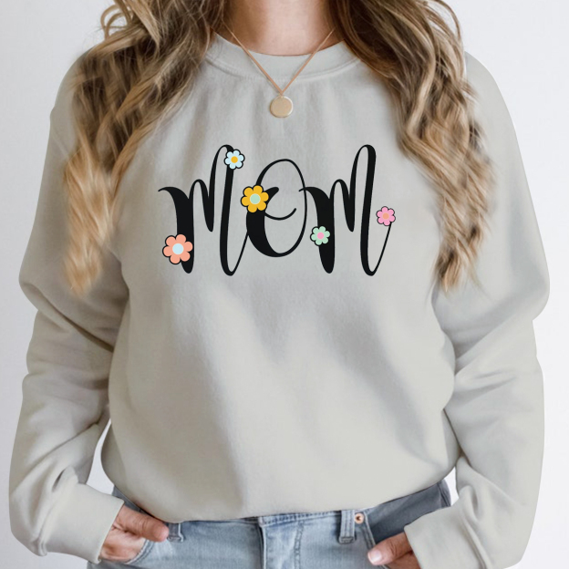Retro Floral Mom Club Sweatshirt