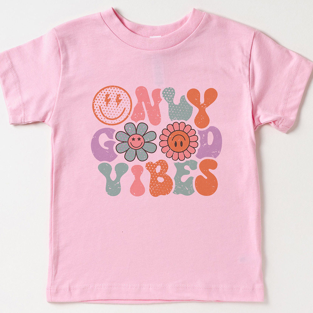 Happy Face Good Vibes Daisy Summer Shirt