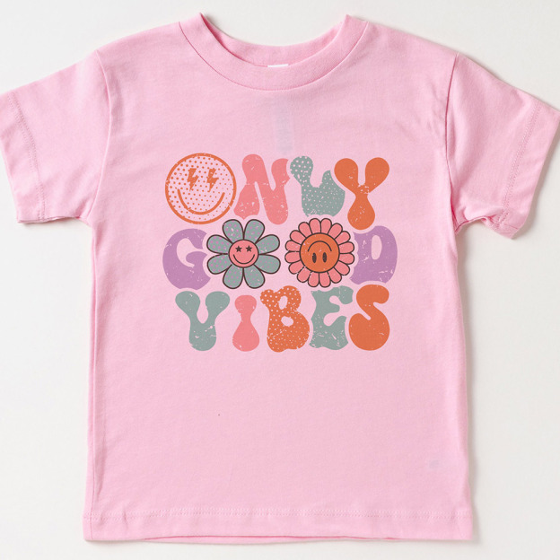 Happy Face Good Vibes Daisy Summer Shirt