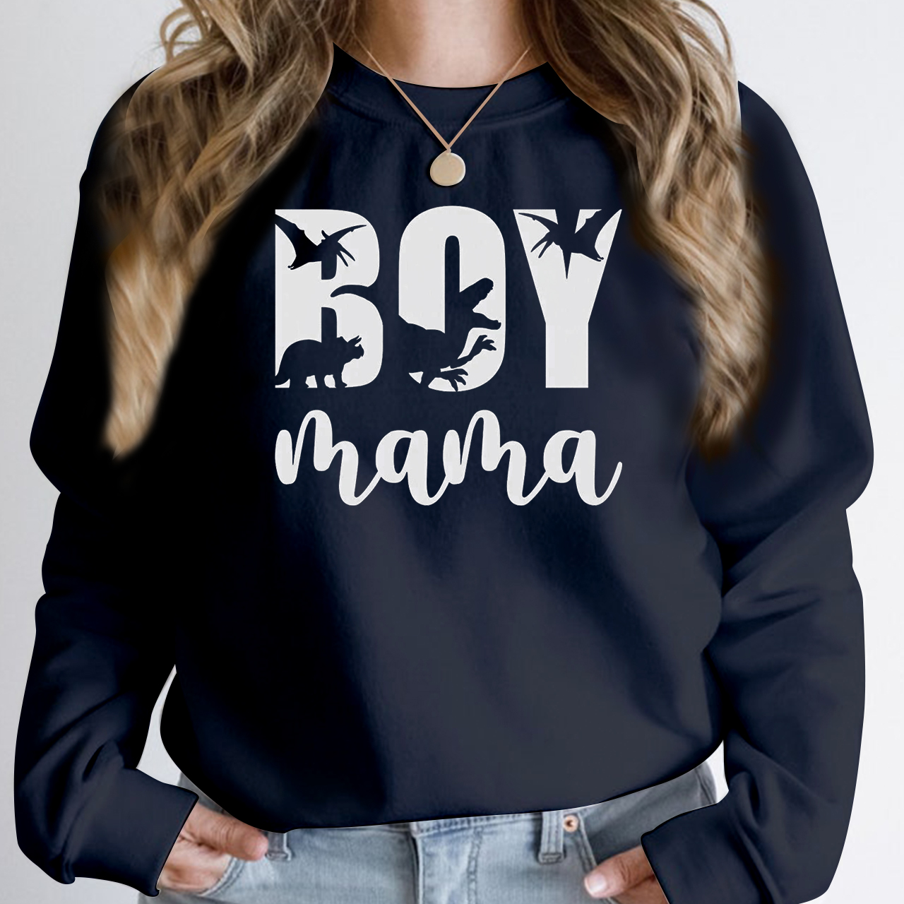 Boy Mama Dinosaur Club Sweatshirt