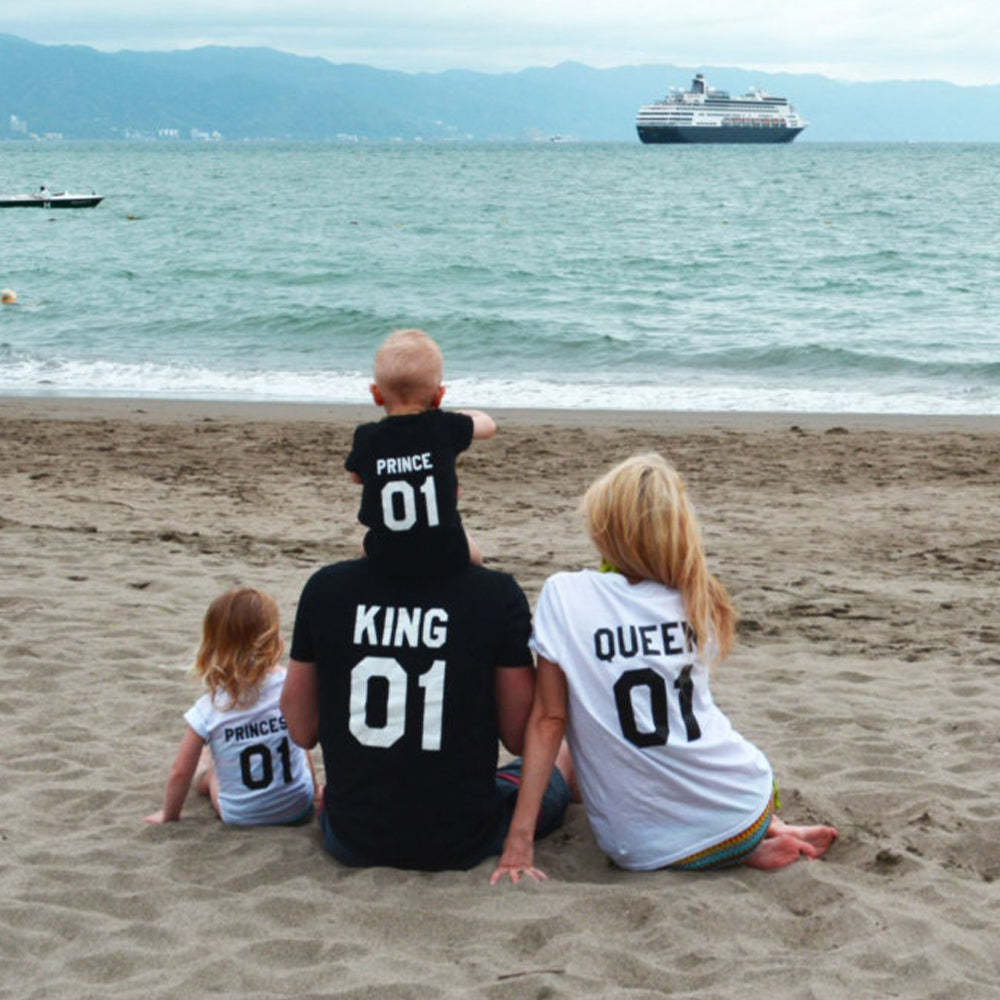 King Queen Prince Princess Family Shirt & Baby Bodysuit