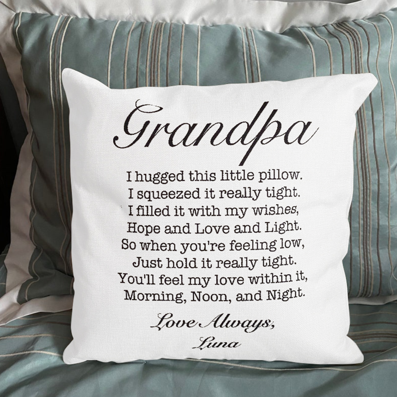 Personalized Pillowcase (We Hugged This Pillow)