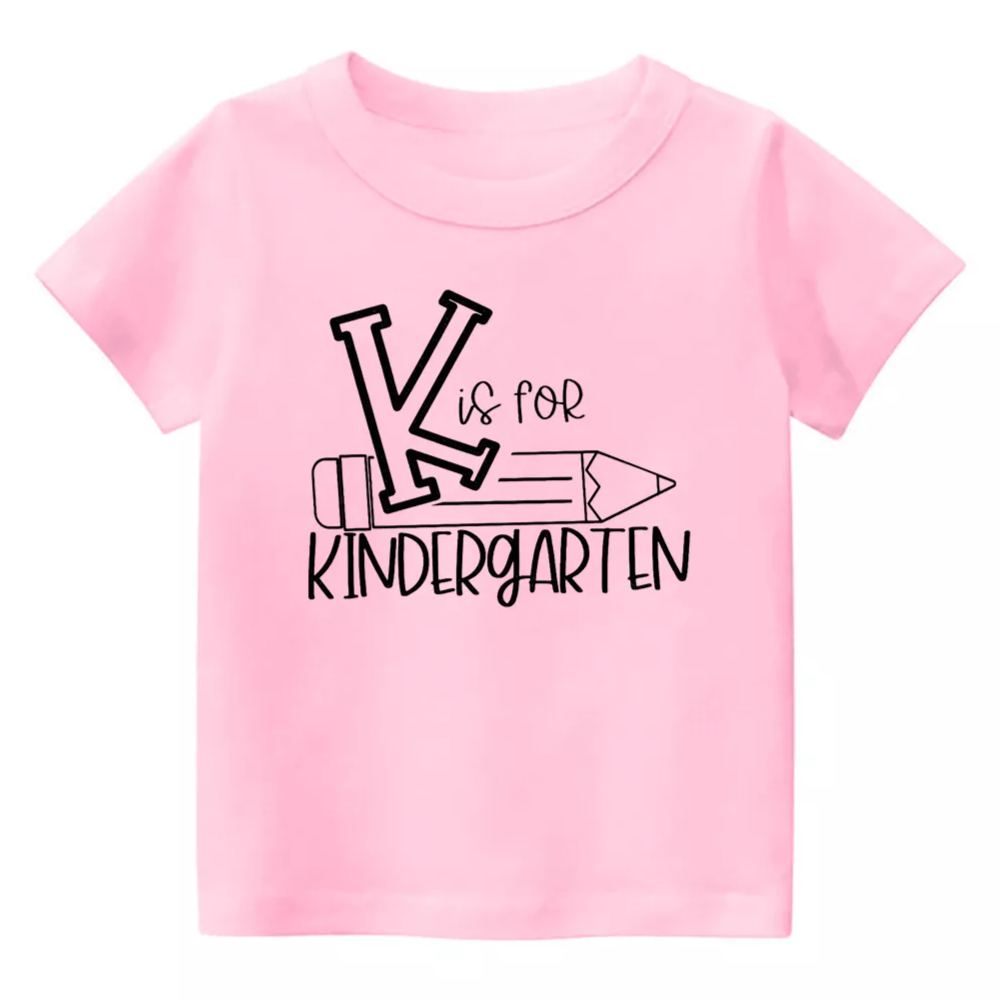 K Is For Kindergarten Kids Shirt