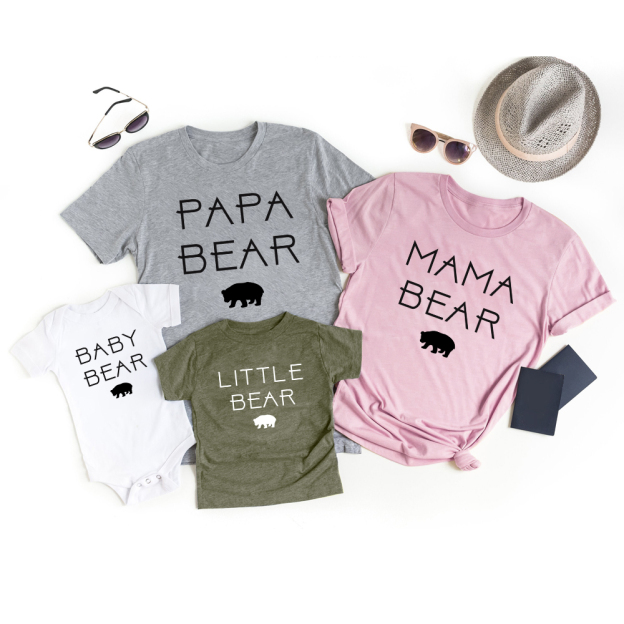 Bear Family Daily Family Matching Shirts