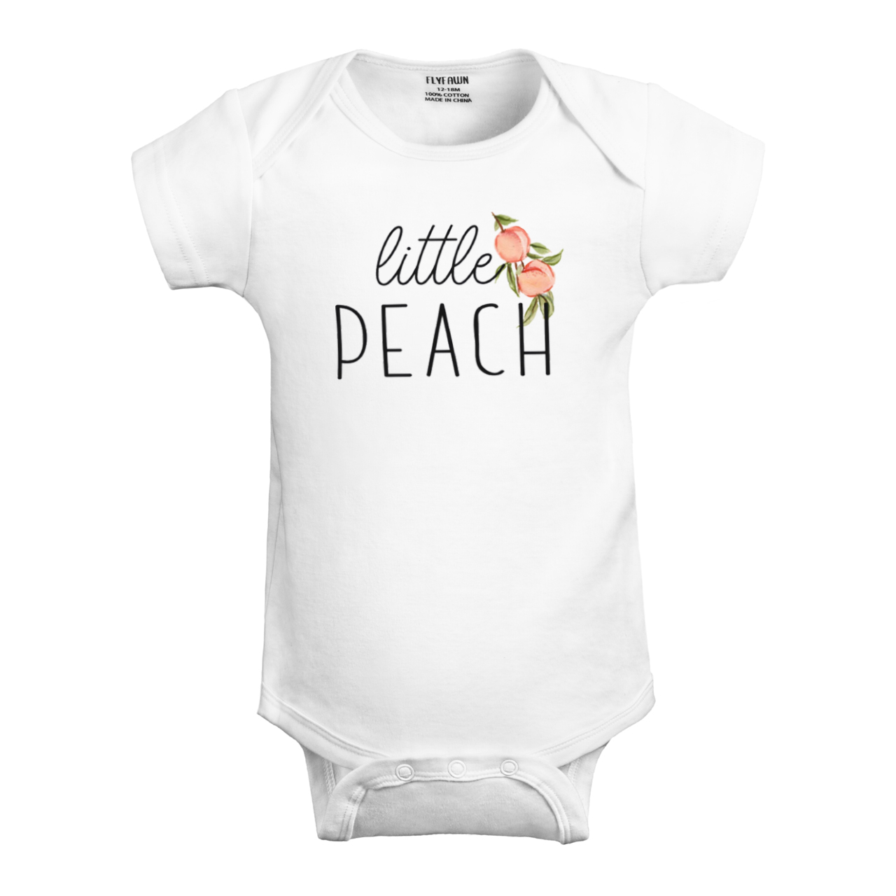 3 Colors Little Peach Baby Girl Bodysuit
