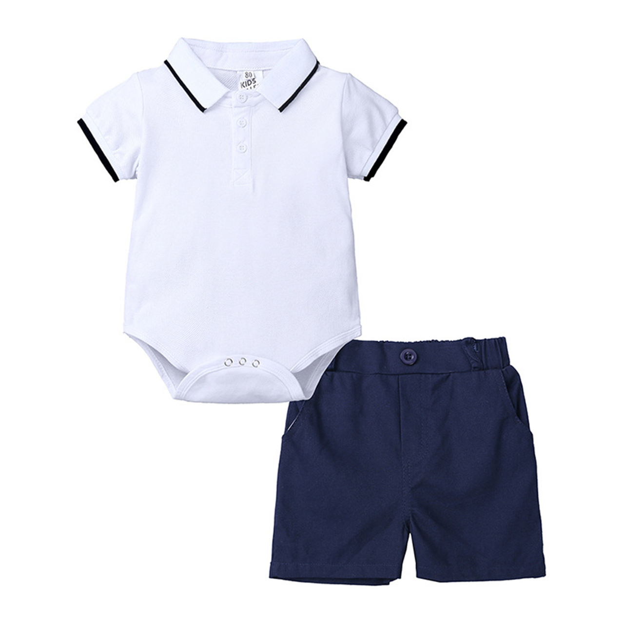 2 Colors Boy Outfit Set 6-24M