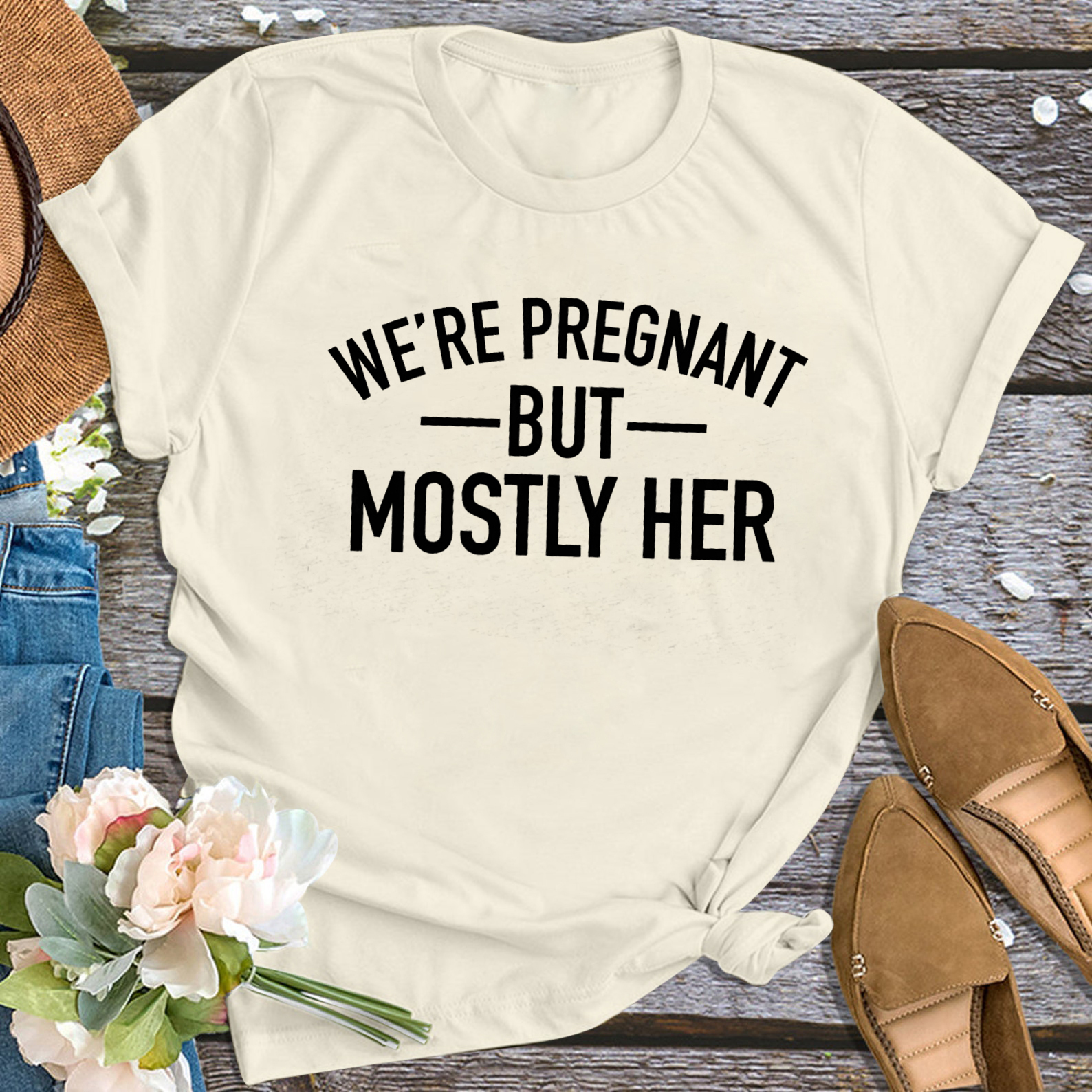 Couple Pregnancy Announcement Shirts For Dad And Mom