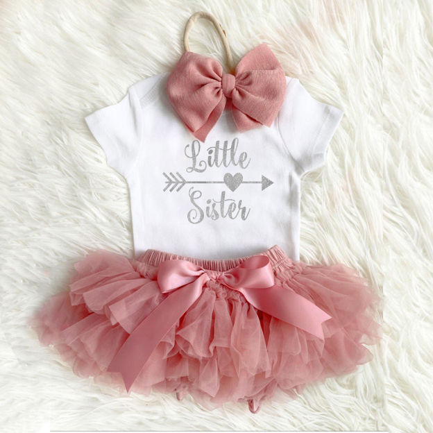 Little Sister Tutu Baby Girl Oufit Set
