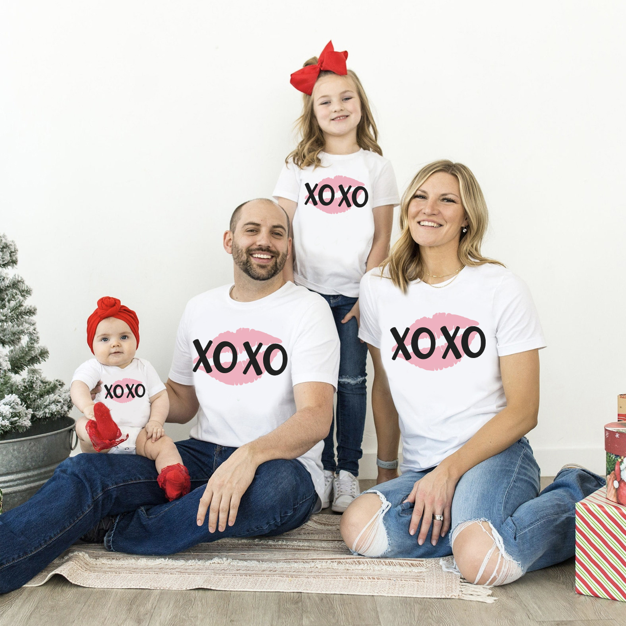 Family matching outfits for valentine's outlet day