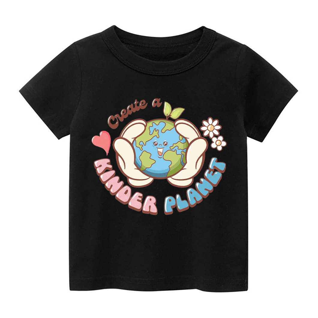 Create A Kinder Planet Design Toddler Shirt