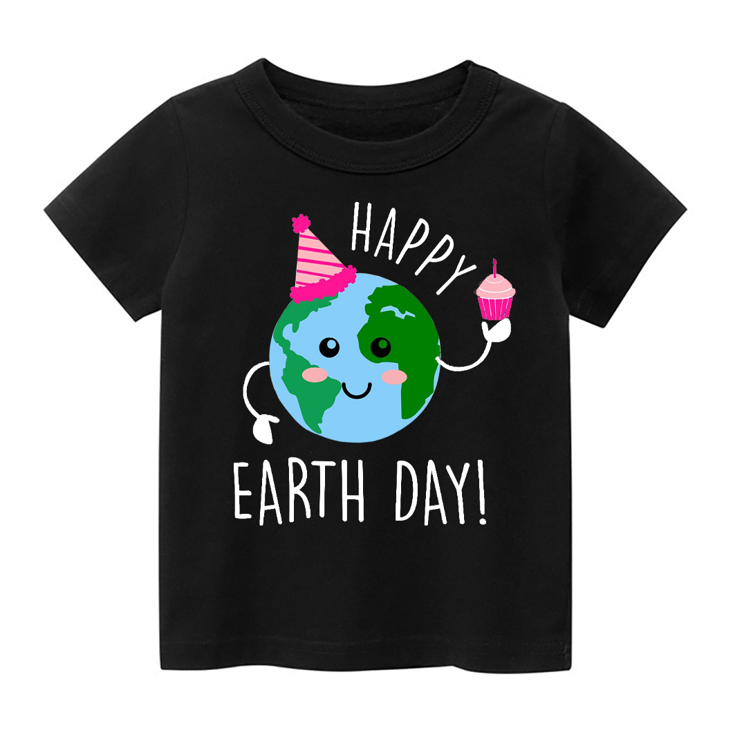 Happy Earth Day With Cake Toddler Shirt