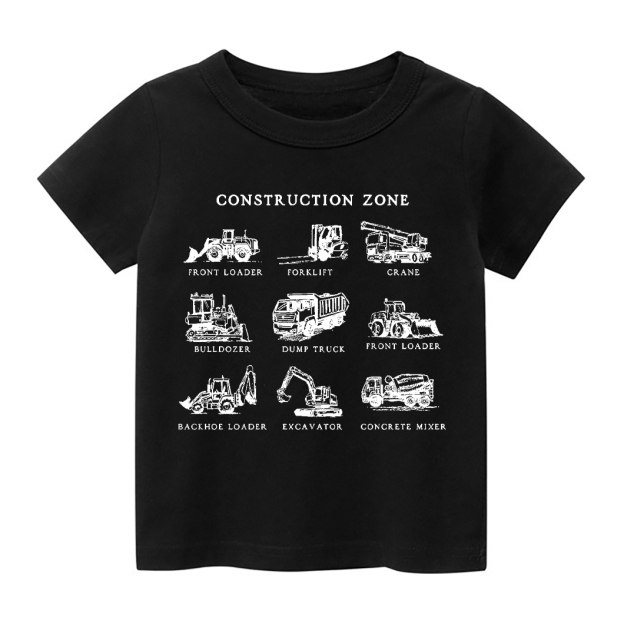 Construction Zone Kids T-Shirt