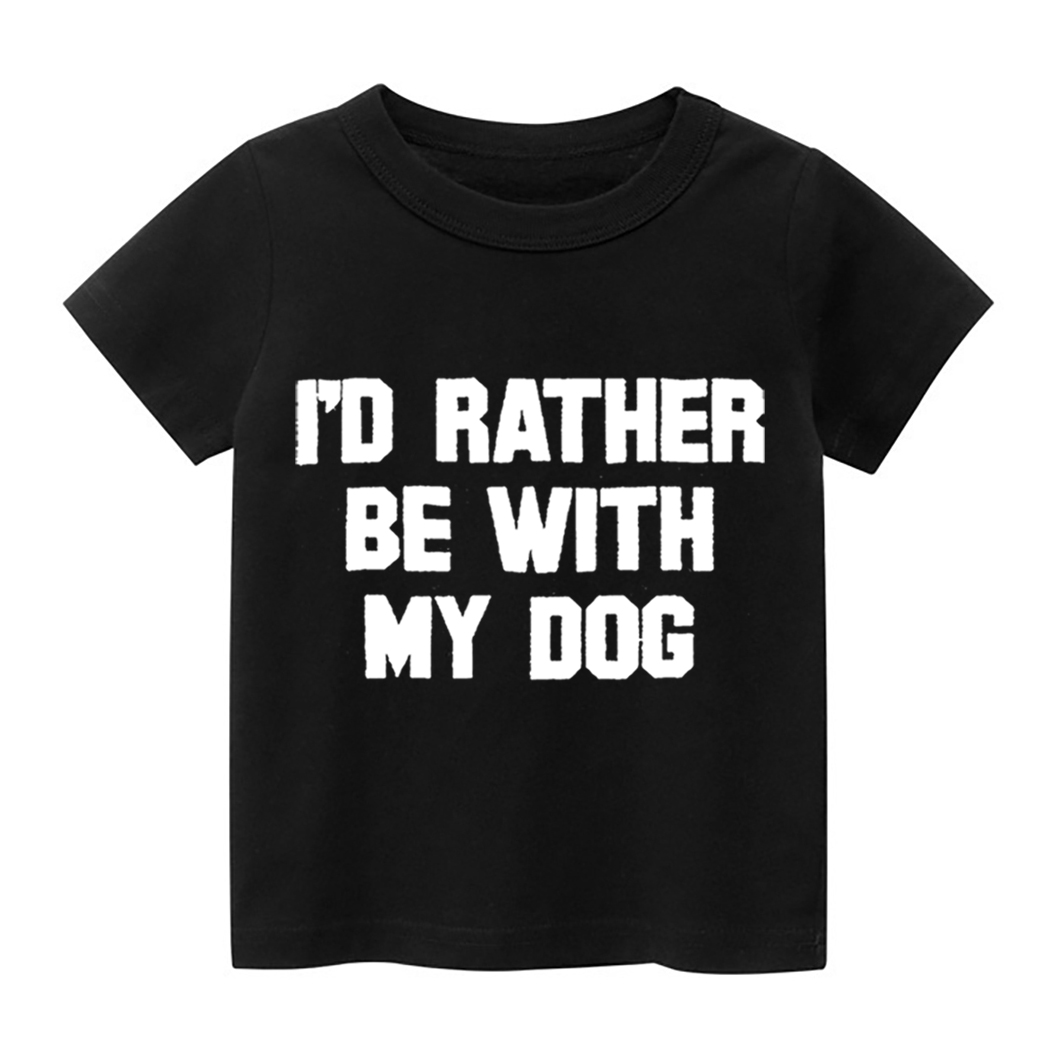Rather Be With Dog Kids Shirt