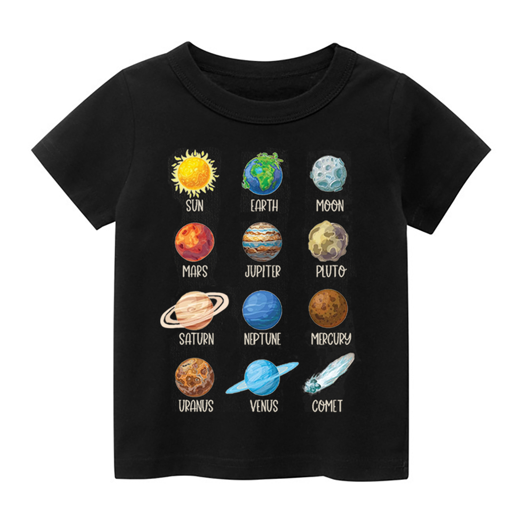  Planets Astronaut Earth Day Kids T-Shirt