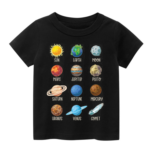  Planets Astronaut Earth Day Kids T-Shirt