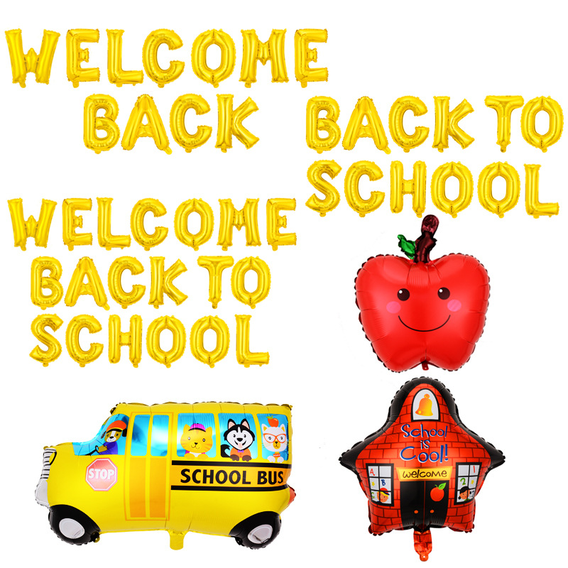 Welcome Back To School Party Decoration Balloon Set