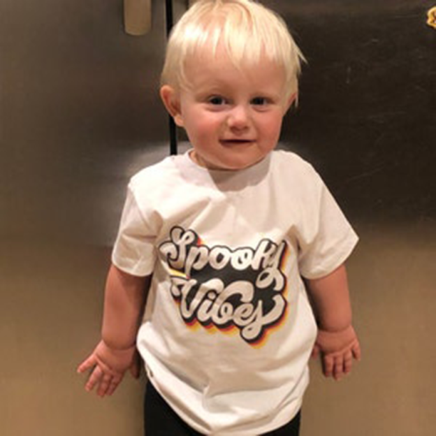 Spooky Vibes Kids Halloween Tee