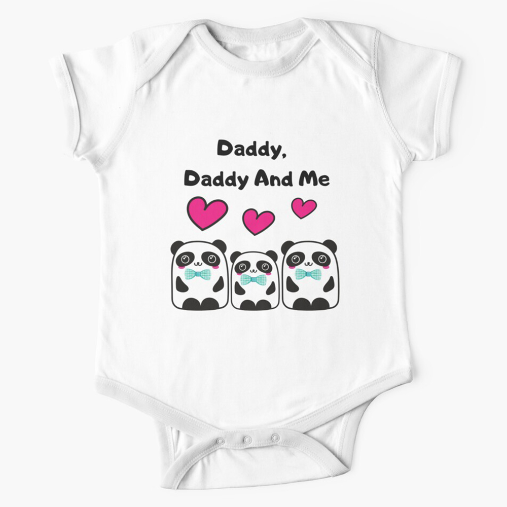 Daddy Daddy And Me LGBTQ Baby Bodysuit