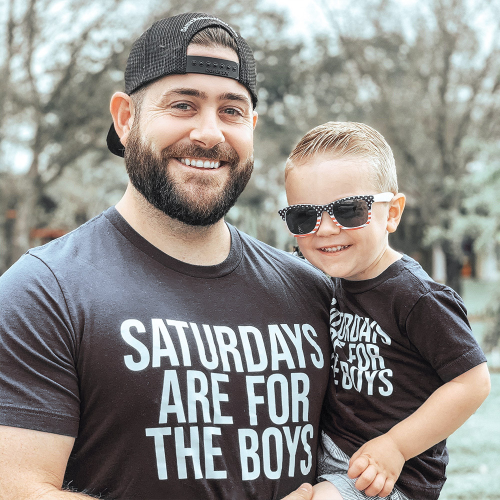 Saturdays Are For The Boys T-Shirts For Dad And Me