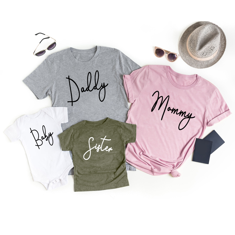 Matching Family Shirts Daddy Mommy & Me