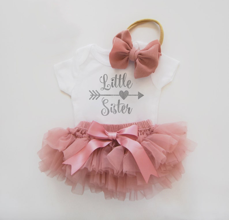 Little Sister Tutu Baby Girl Oufit Set