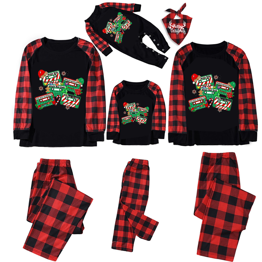 Christmas Holiday Tapes Family Matching Pajamas