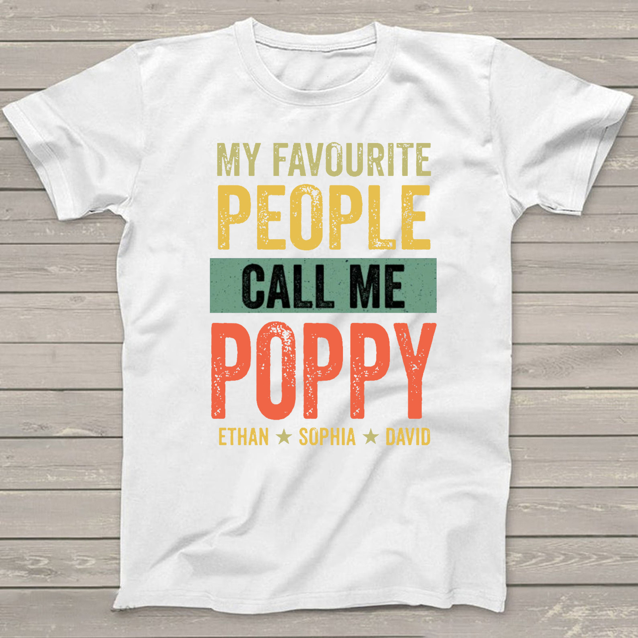 Call Me Poppy Grandpa Shirt Personalized With Name
