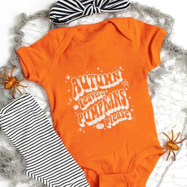 Autumn Leaves Pumpkin Please Family Matching Shirt 