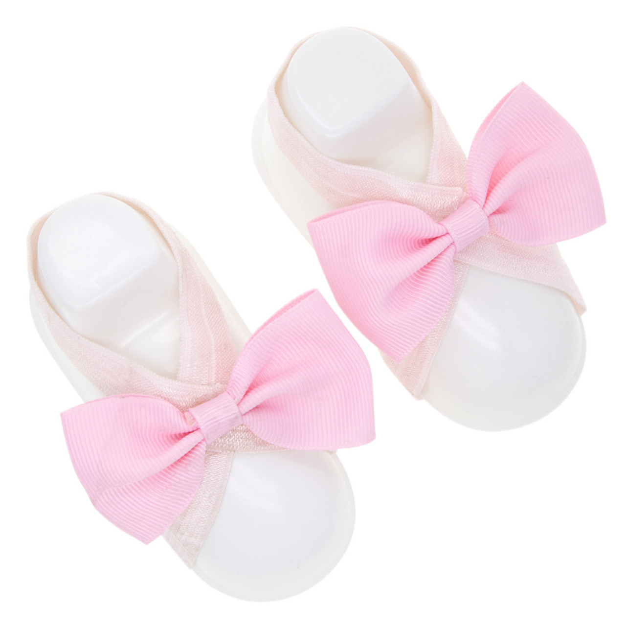 Baby Girl Foot Flower Bows