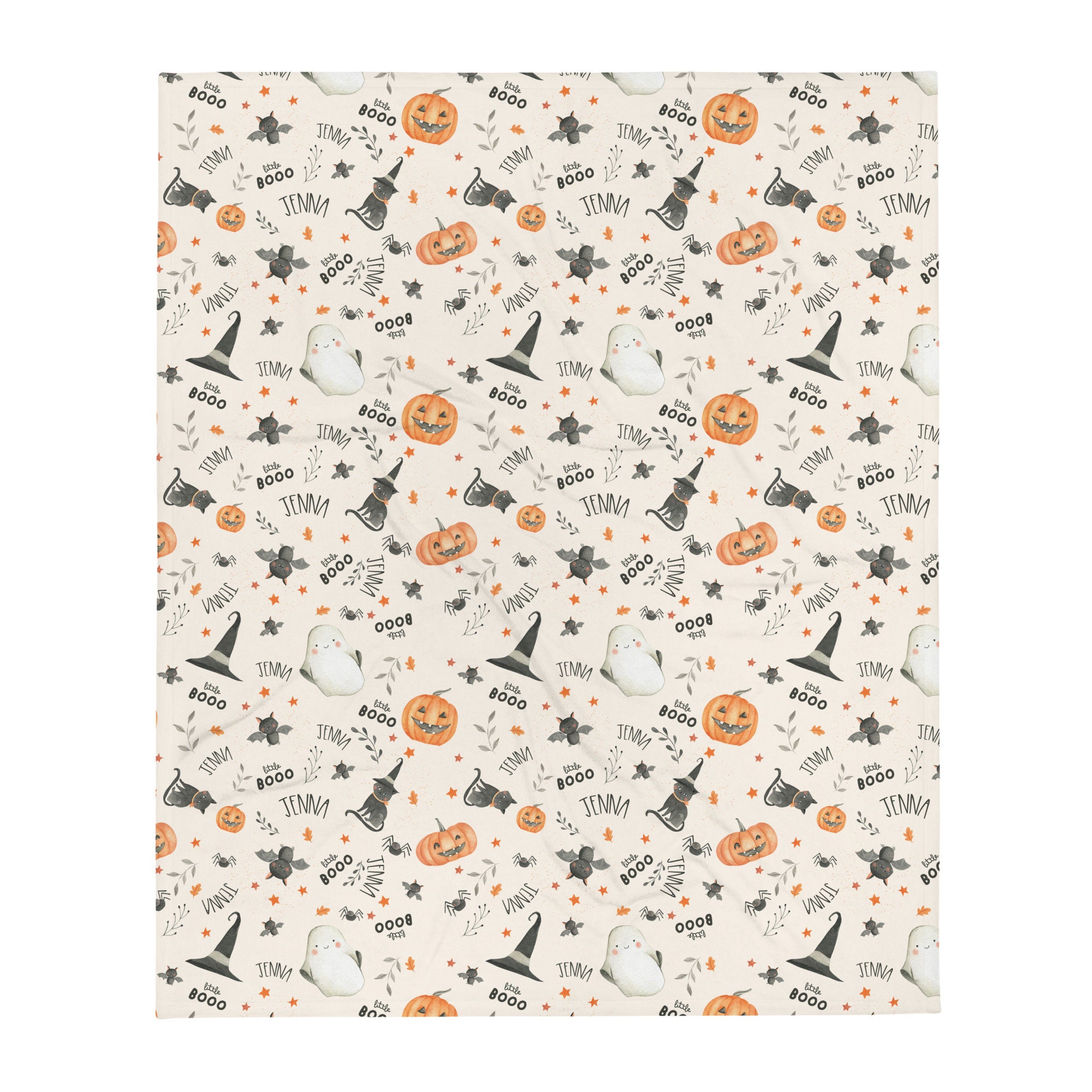 Wizard Hat Halloween Flannel Blanket