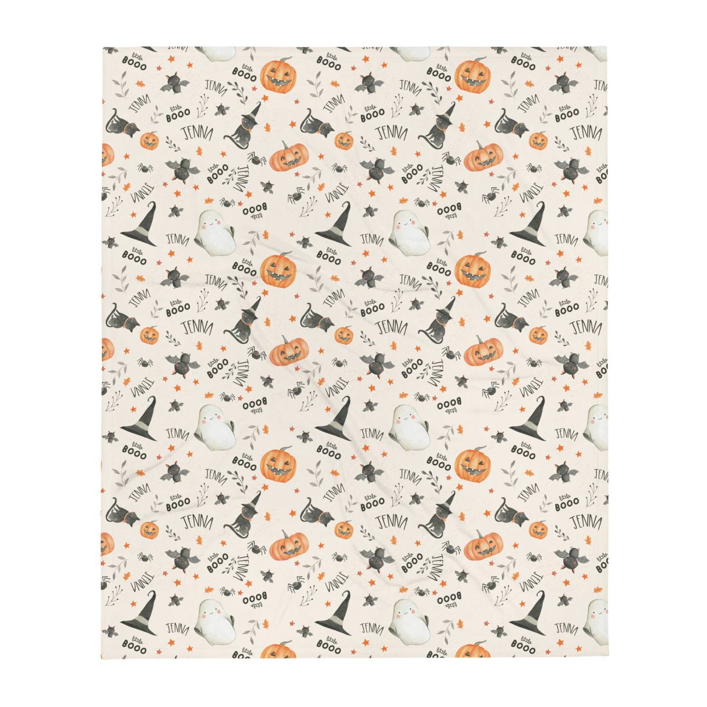 Wizard Hat Halloween Flannel Blanket