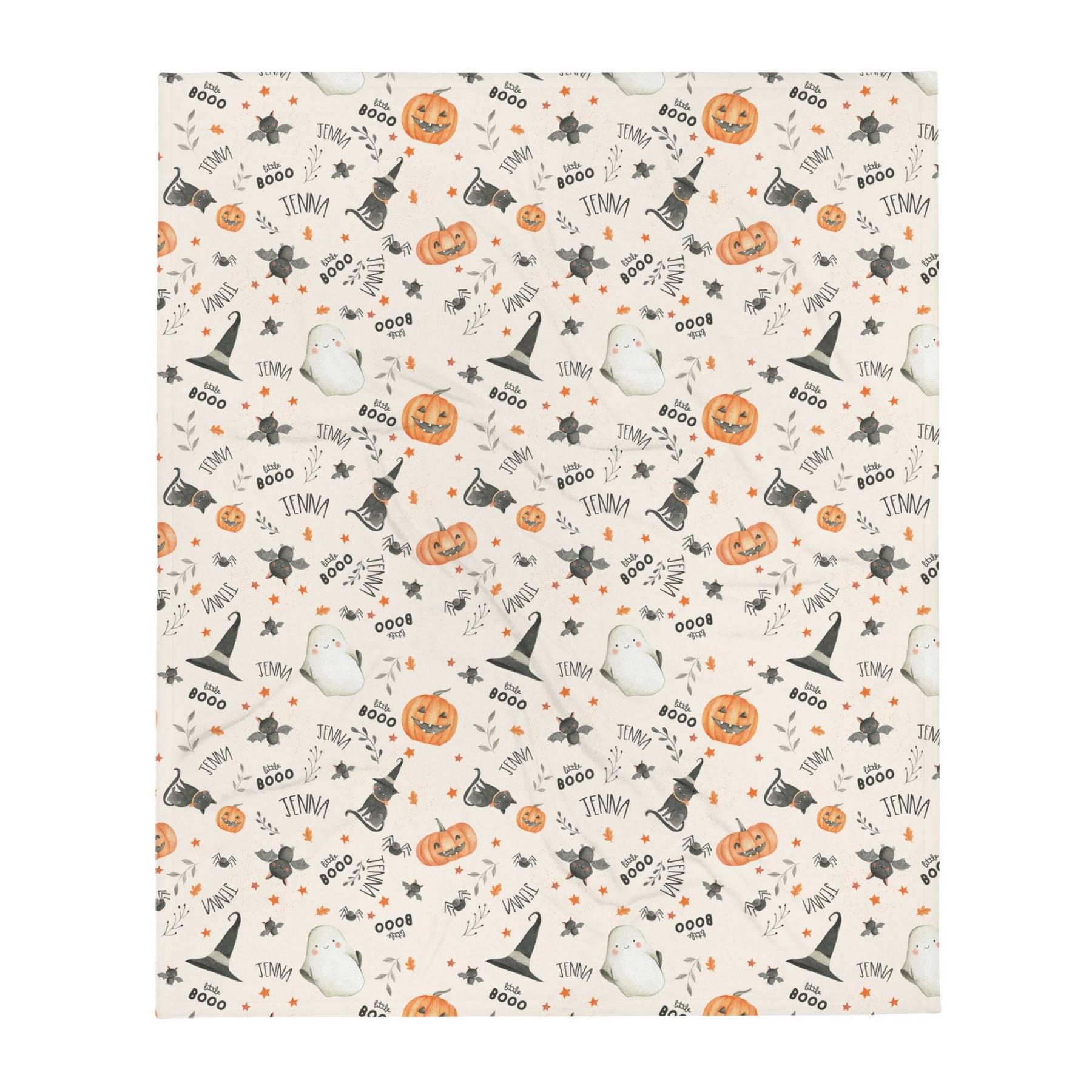 Wizard Hat Halloween Flannel Blanket