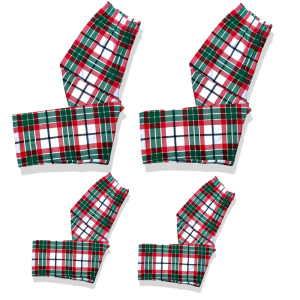 Image of Winter+Christmas Loungewear Family Matching Plaid Pajama Pants With Pockets