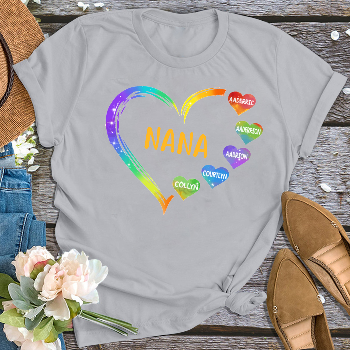 Personalized Grandma Shirt With Name