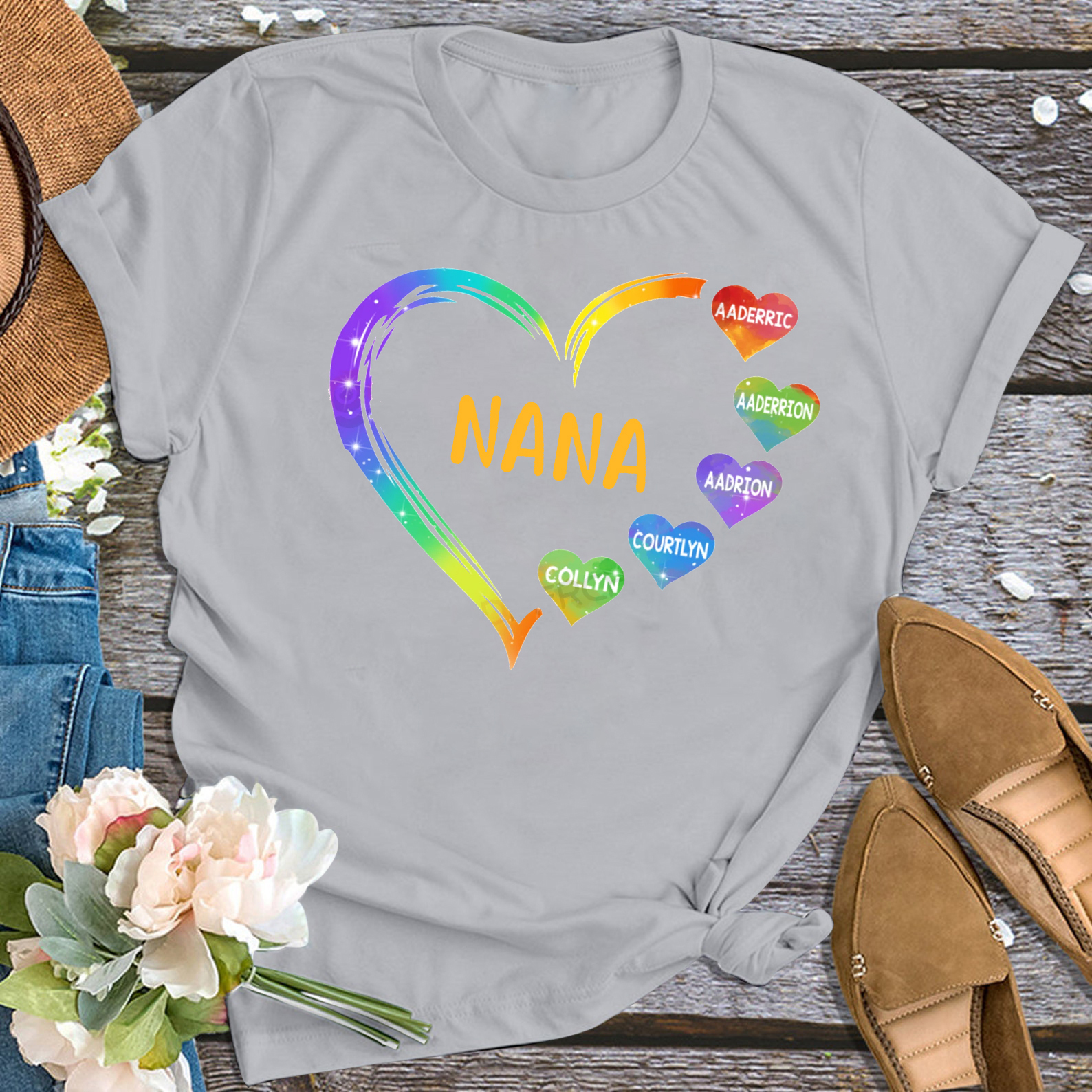 Personalized Grandma Shirt With Name