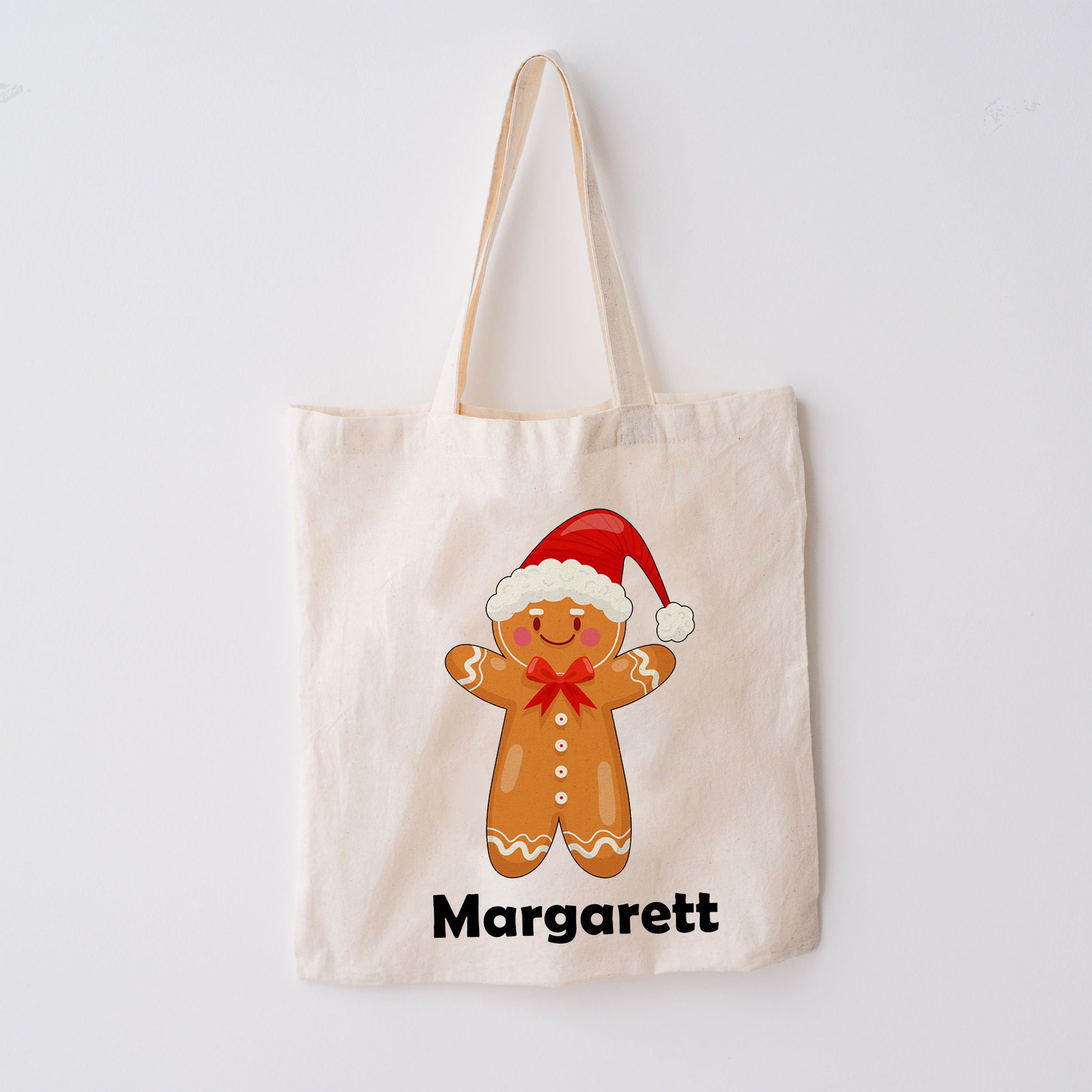 Gingerbread Man Christmas Tote Bag