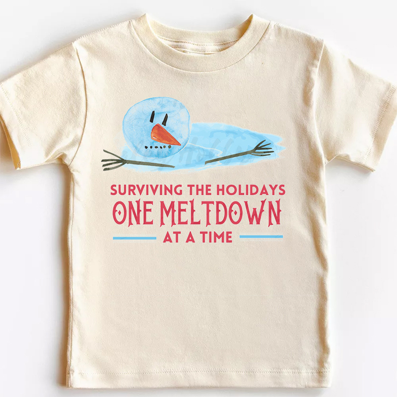 One Meltdown Toddler Christmas Shirt