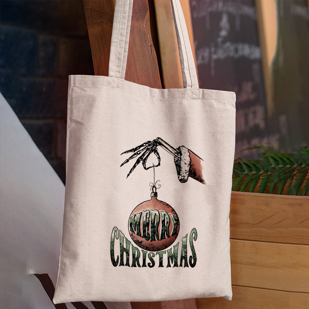 Merry Christmas Ball Christmas Tote Bag