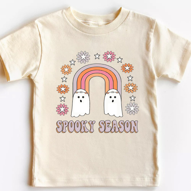 Spooky Season Kids Retro Halloween Tee