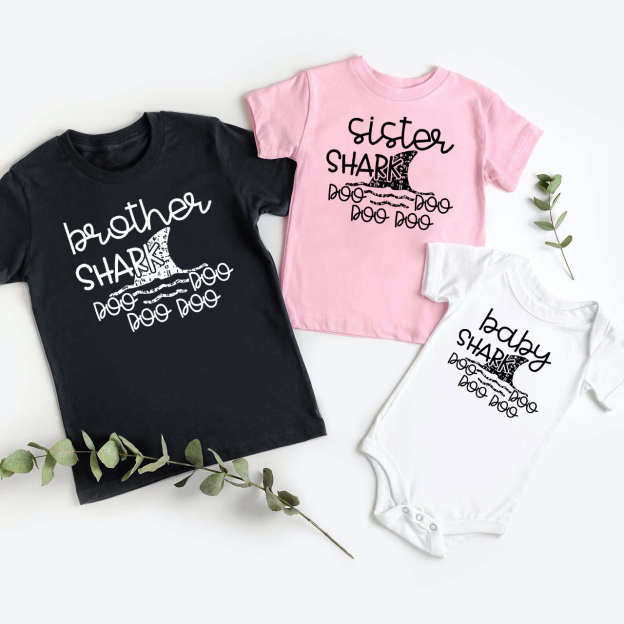 Personalized Shark Family Matching Shirt