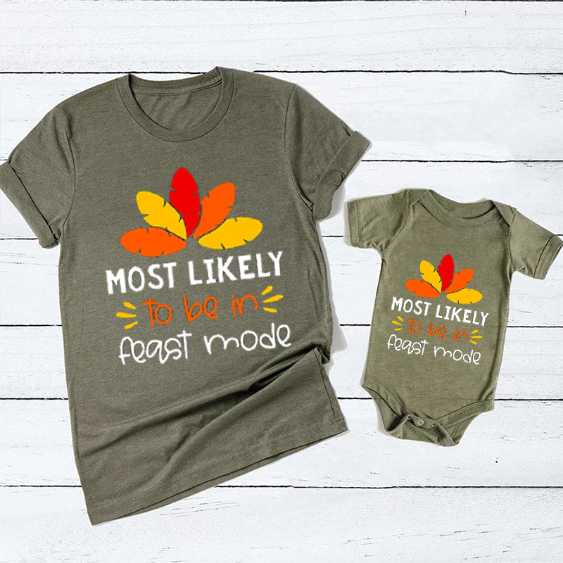 Most Likely Thanksgiving Family Matching Shirts