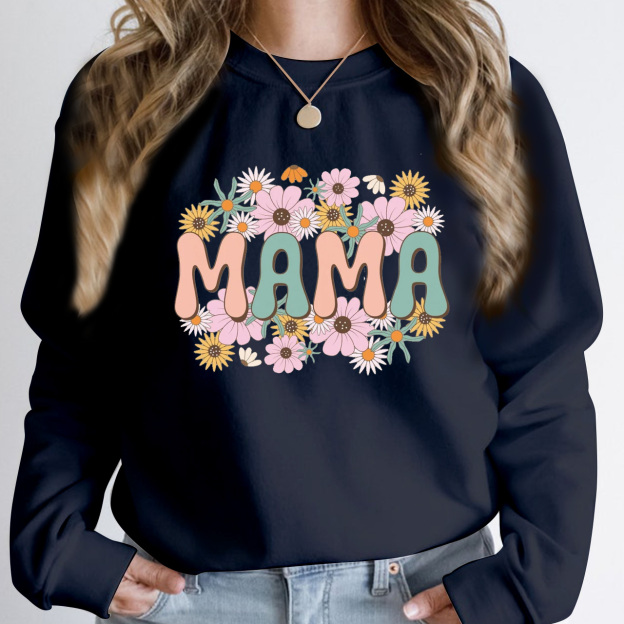 Retro Floral Gift For Mom Sweatshirt