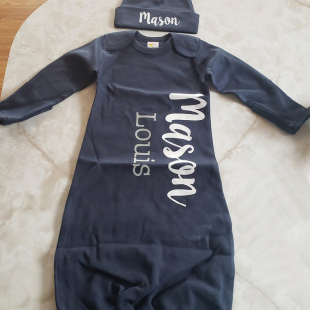 Personalized Baby Pajamas Sets (With Hat)