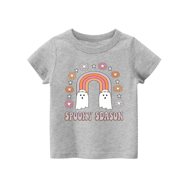 Spooky Season Kids Retro Halloween Tee